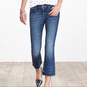 Banana Republic Girlfriend Mid Rise Crop Jeans